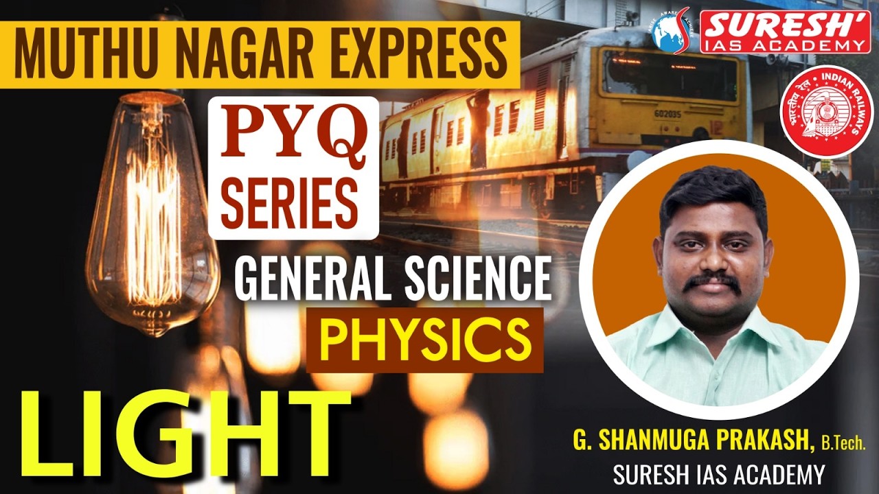 RRB- RAILWAY GROUP-D | MUTHU NAGAR TEST SERIES | SCIENCE PYQ | LIGHT | Suresh IAS Academy