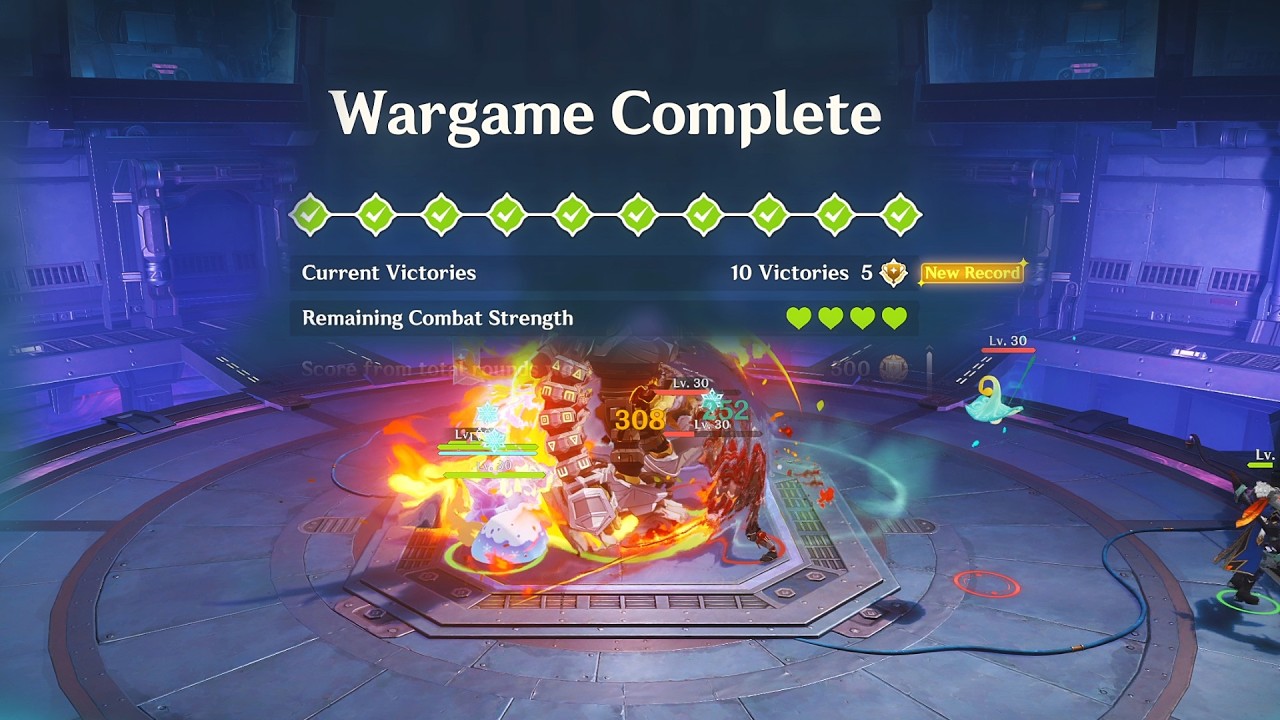 Wargame 10 Victories 5 Endless | Genshin Impact Event | Moonlit Patrol Exercise | 6.3 Luna IV