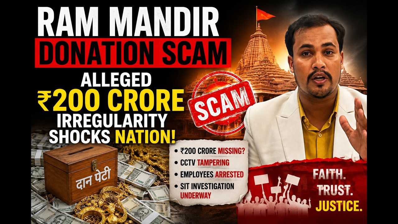 The Ram Mandir donation scam has emerged as a major controversy in India.