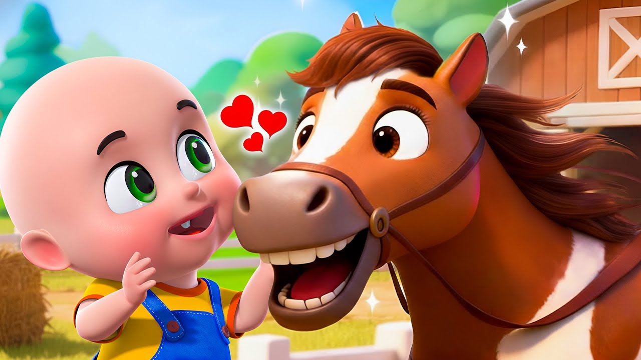 Baby Yankee Doodle Horse Song New Compilation | Animal Farm Song | Baby Cartoon and Kids Songs