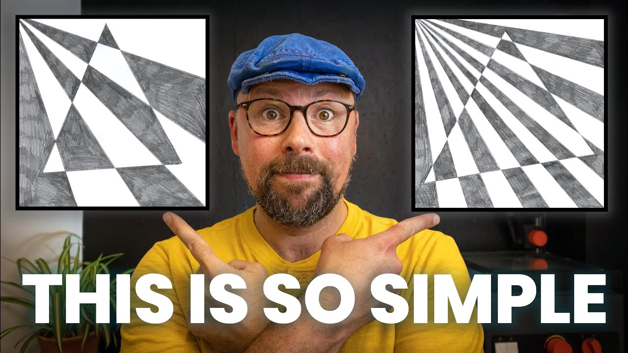Op Art for beginners. Easy art activity that develops ruler skills & confidence