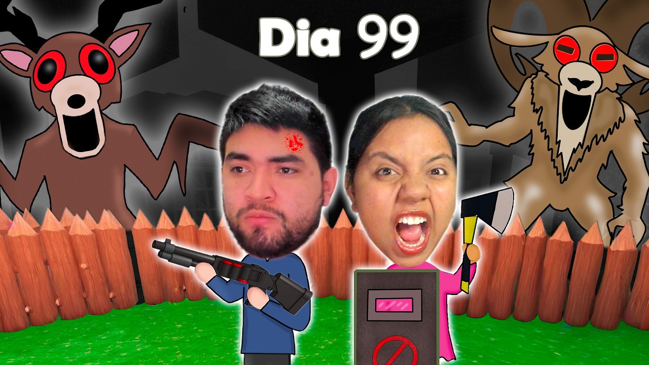 CONSTRUIMOS UNA BASE SEGURA PARA SOBREVIVIR 99 NOCHES EN EL BOSQUE 😱