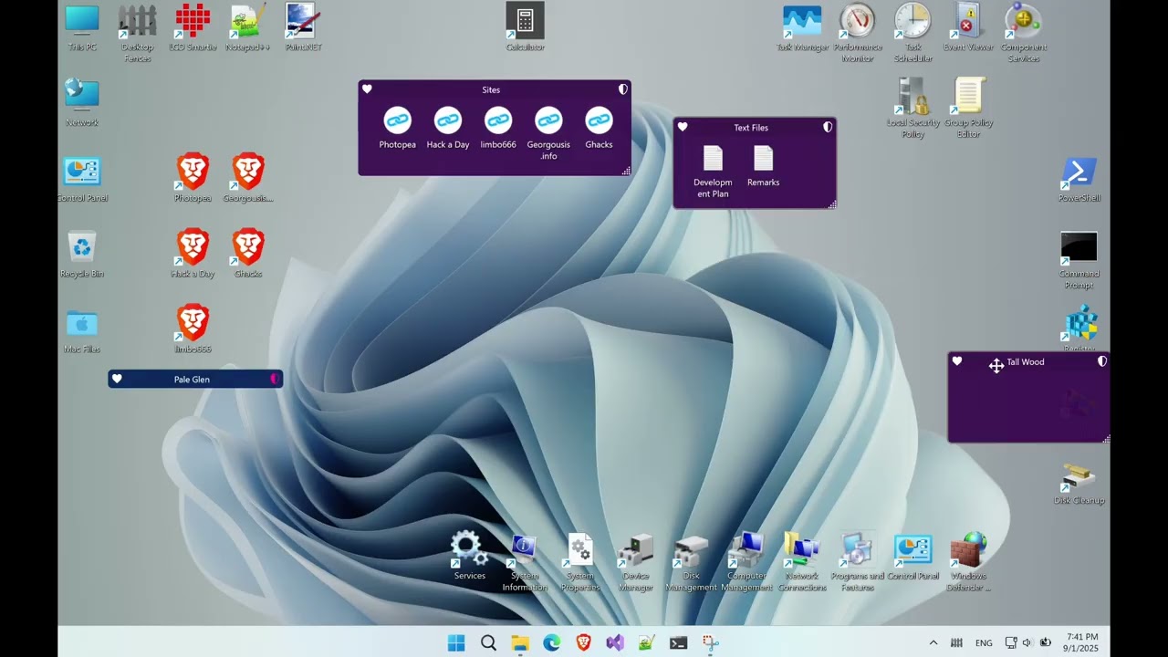 Desktop Fences + | Demo