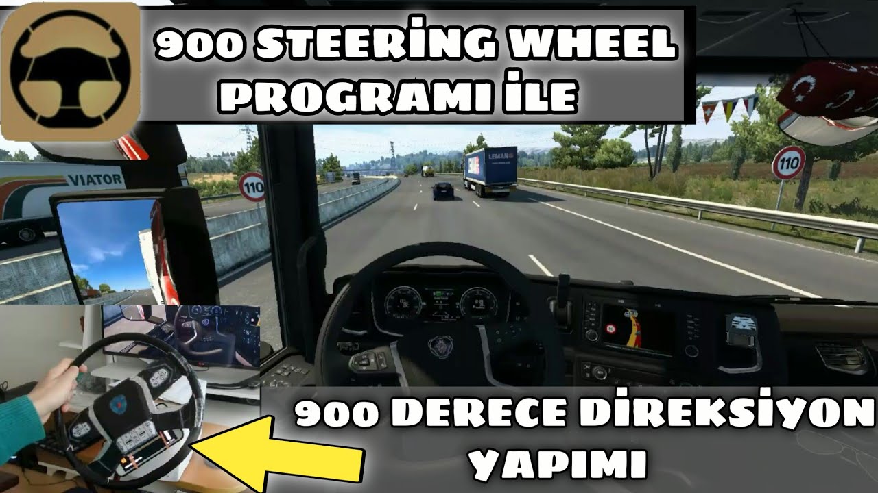 ETS 2 - 900 DERECE DİREKSİYON SETİ YAPIMI - 900 STEERİNG WHEEL PROGRAMI / EL YAPIMI DİREKSİYON SETİ