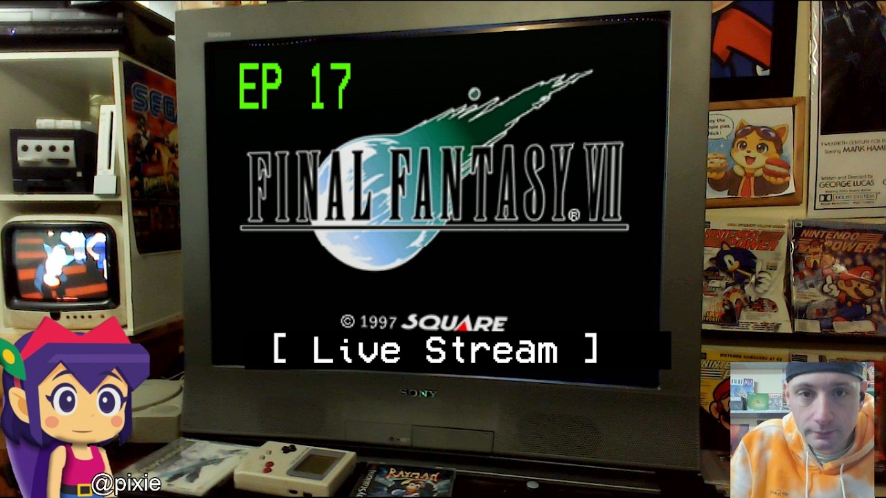 The 90s Live! Final Fantasy 7 Full Playthrough on PS1 - Part 17 (Disc2)
