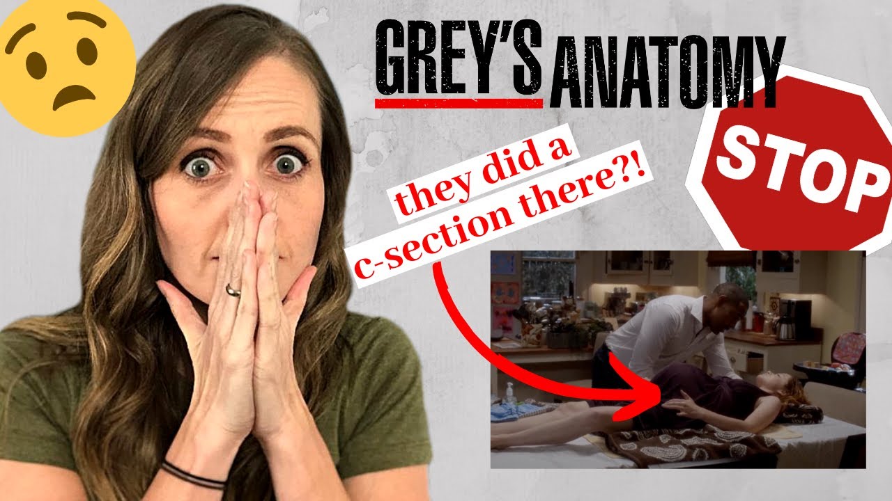 ObGyn Doctor Reacts to Grey's Anatomy | C-Section in a HOUSE?! WHY?!