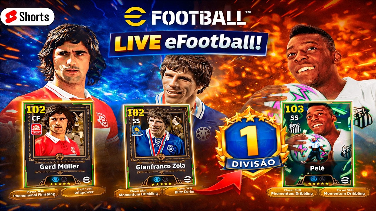 ►LIVE SHORTS eFootball 🔴 Gameplay Ao Vivo — Partiu Jogar!