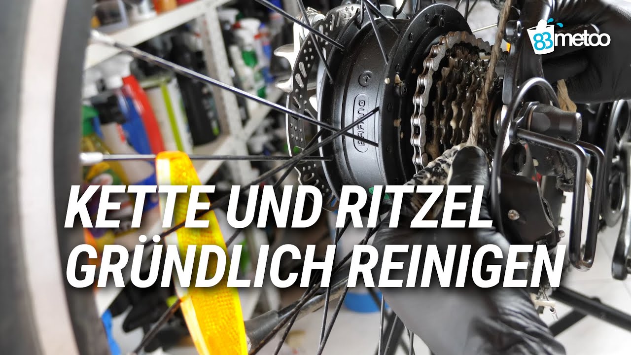 Fahrradkette und Ritzel reinigen | Fahrradreinigung mit Sonax Bike Reiniger - Finish Line Gear Floss