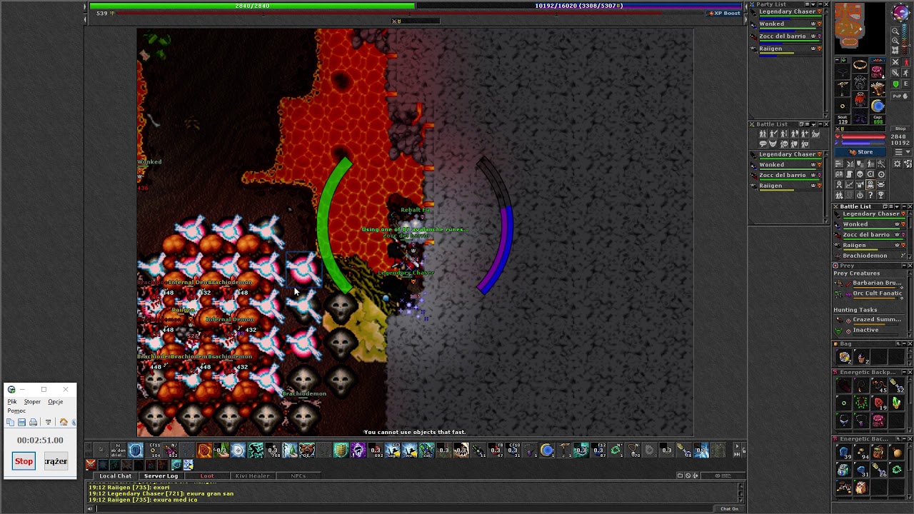 #Brachios not a professional disheater, around 15s