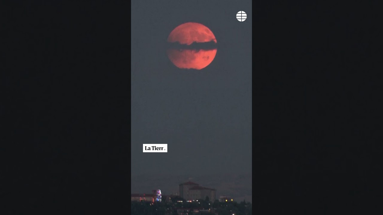 Es espectacular eclipse de luna de sangre