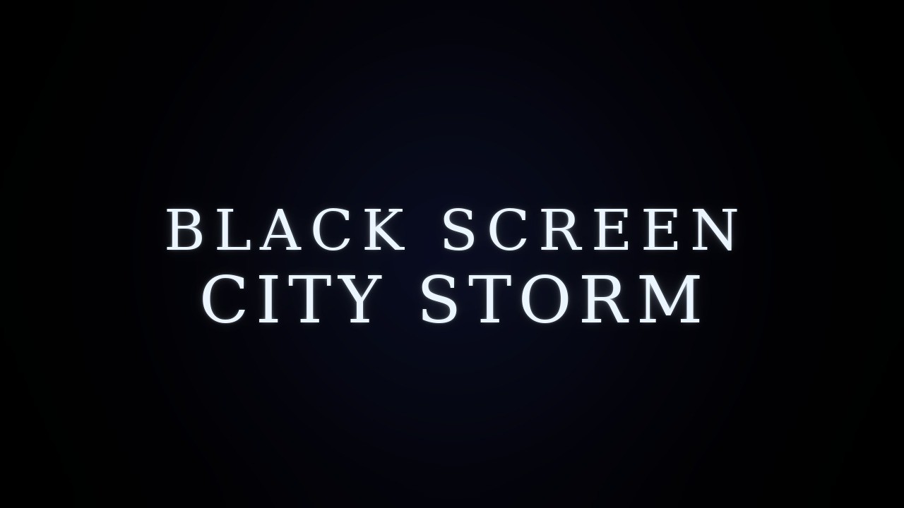 HEAVY RAIN + THUNDER | Rain on Window + Lightning | Black Screen | 6 Hours