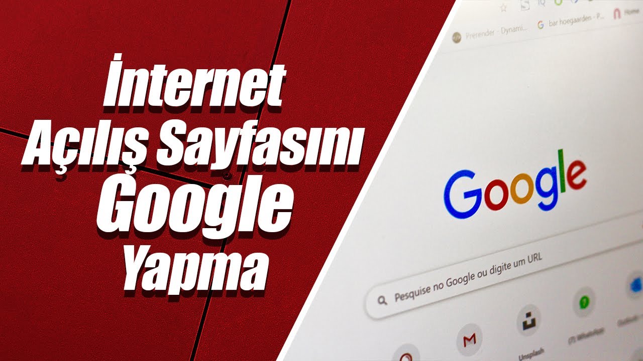 İnternet A&ccedil;ılış Sayfasını Google Yapma (Chrome A&ccedil;ılış Sayfasını Google Yapma)