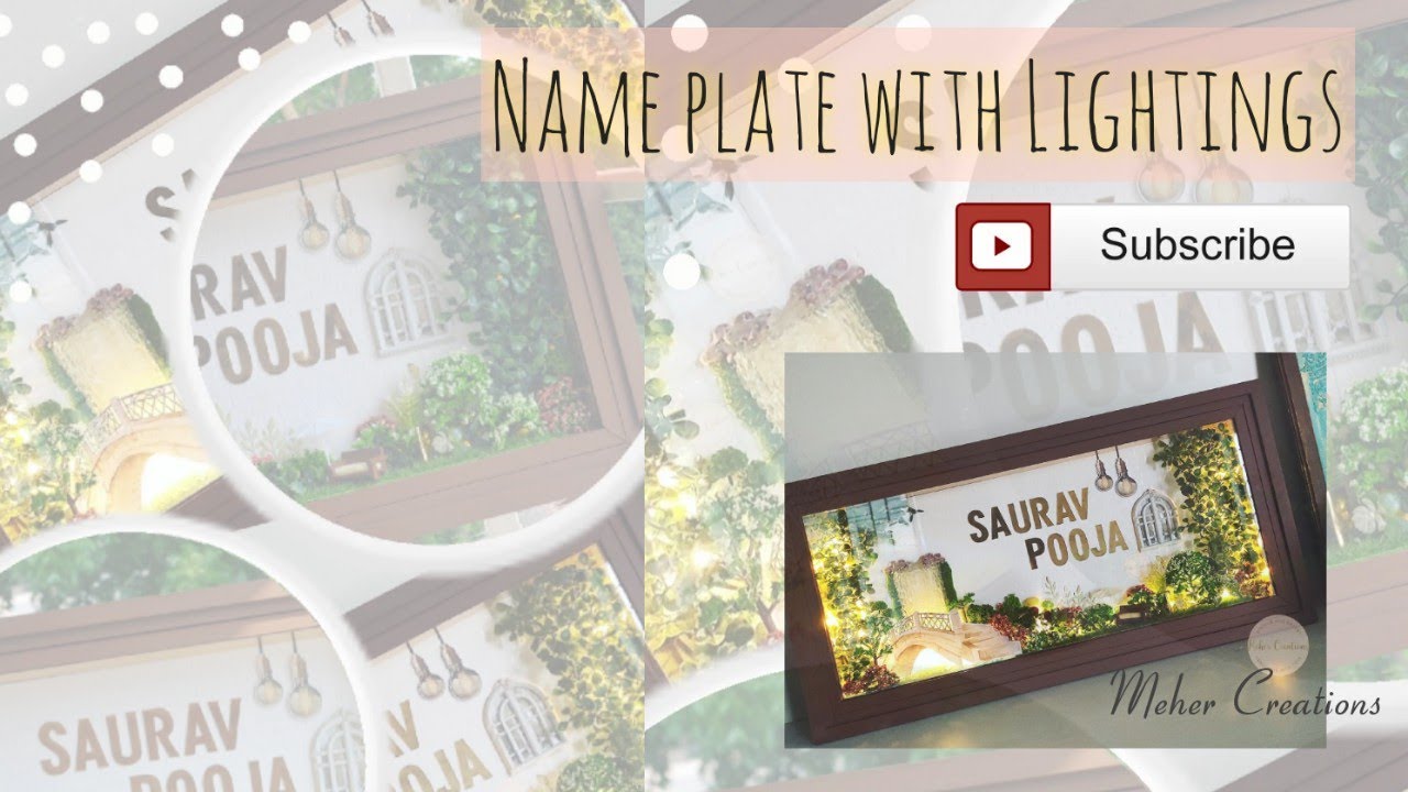 Best Name Plate 2023 | Latest Name plate design | Best home decor items | Name Plate for flats