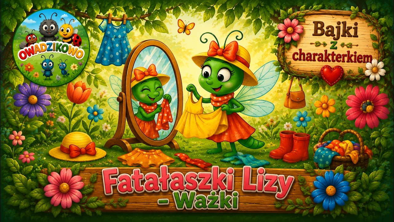 Edukacyjna bajka o emocjach  z morałem: Fatałaszki Lizy-Ważki | Czy wygląd jest najważniejszy?