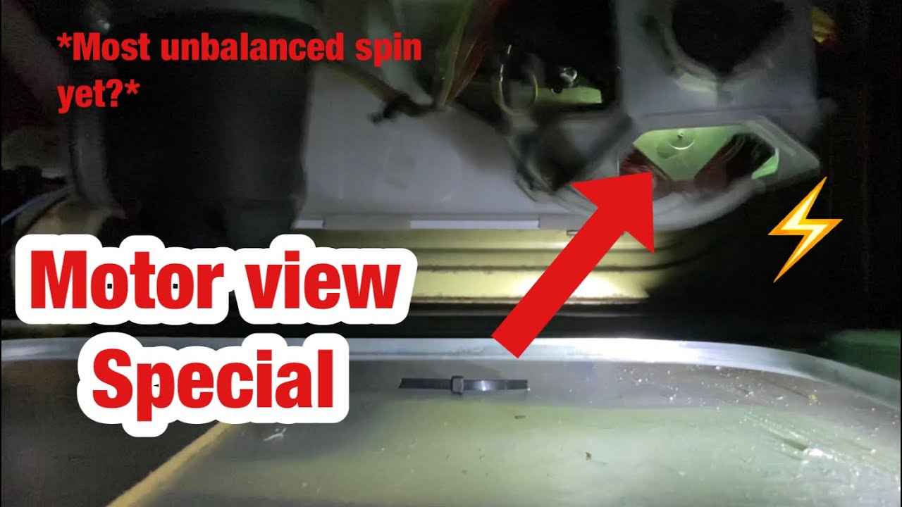 Hotpoint WMA46 Aquarius Extra || Motor view special + INSANELY UNBALANCED SPIN (worse one yet?)