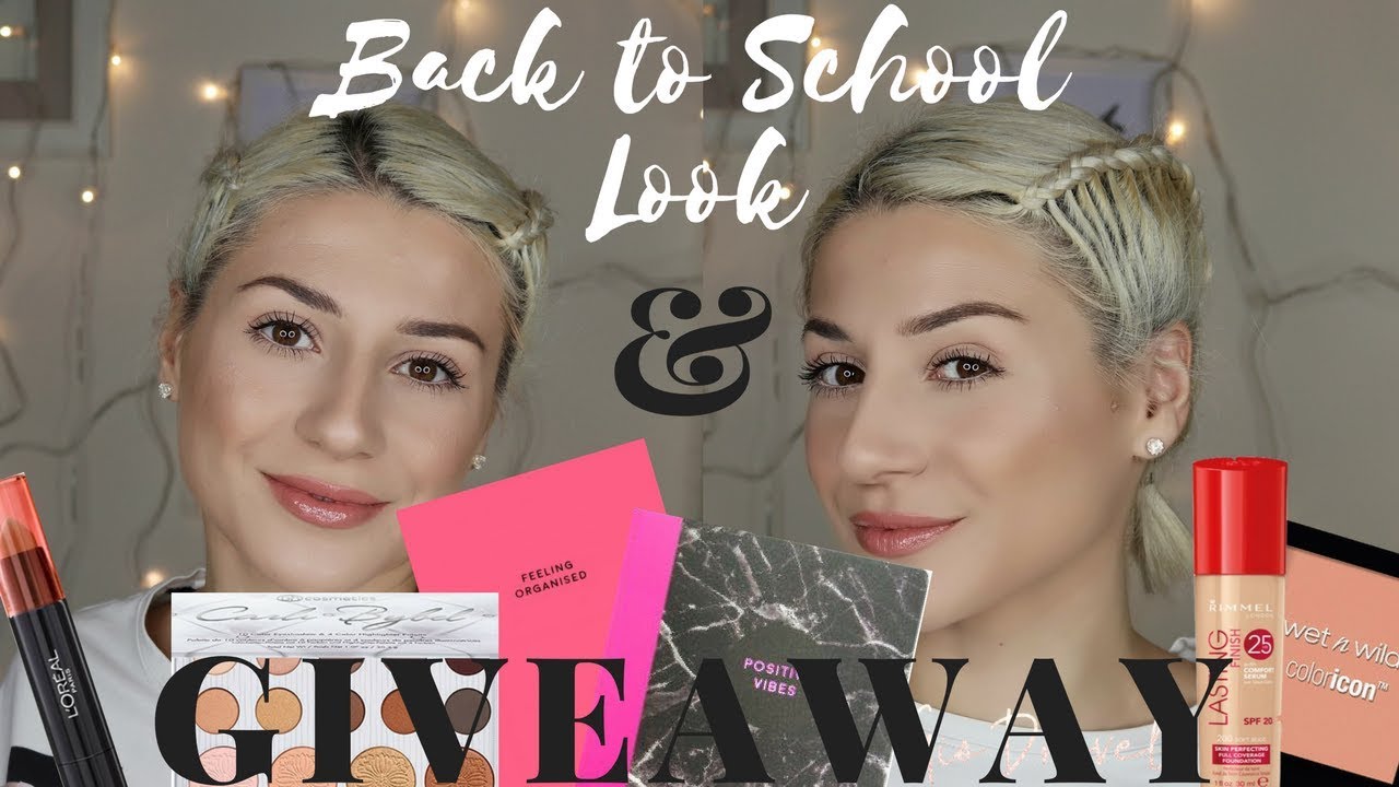 EASY Drugstore Back to School Makeup & GIVEAWAY (ΕΚΛΕΙΣΕ!!!) || GIO DREVELI