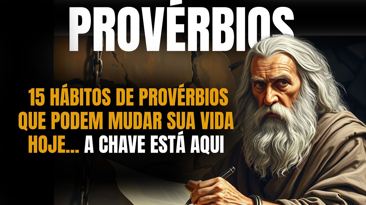 15 hábitos de provérbios que transformam vidas...  A CHAVE ESTÁ AQUI