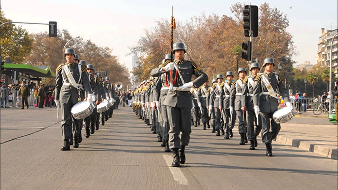 Marcha Dragoneantes en Desfile-Ejército de Chile