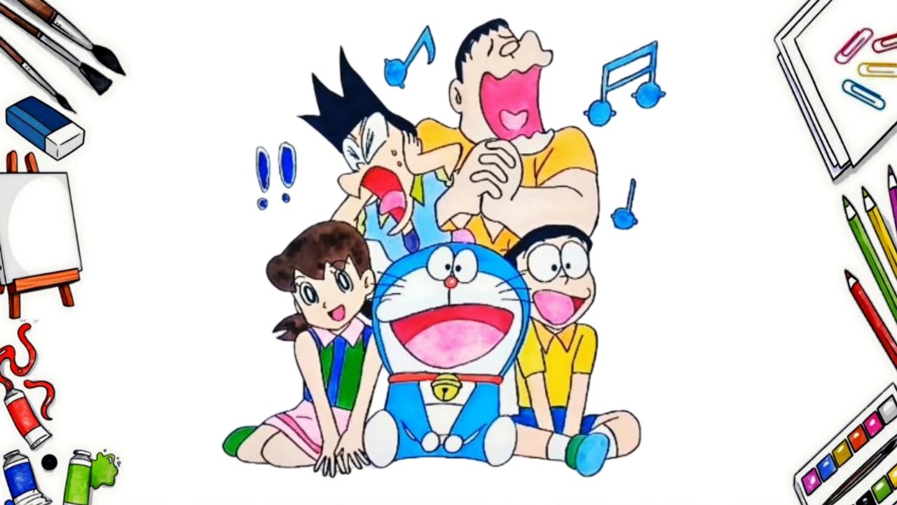 Menggambar DORAEMON Yang Gampang
