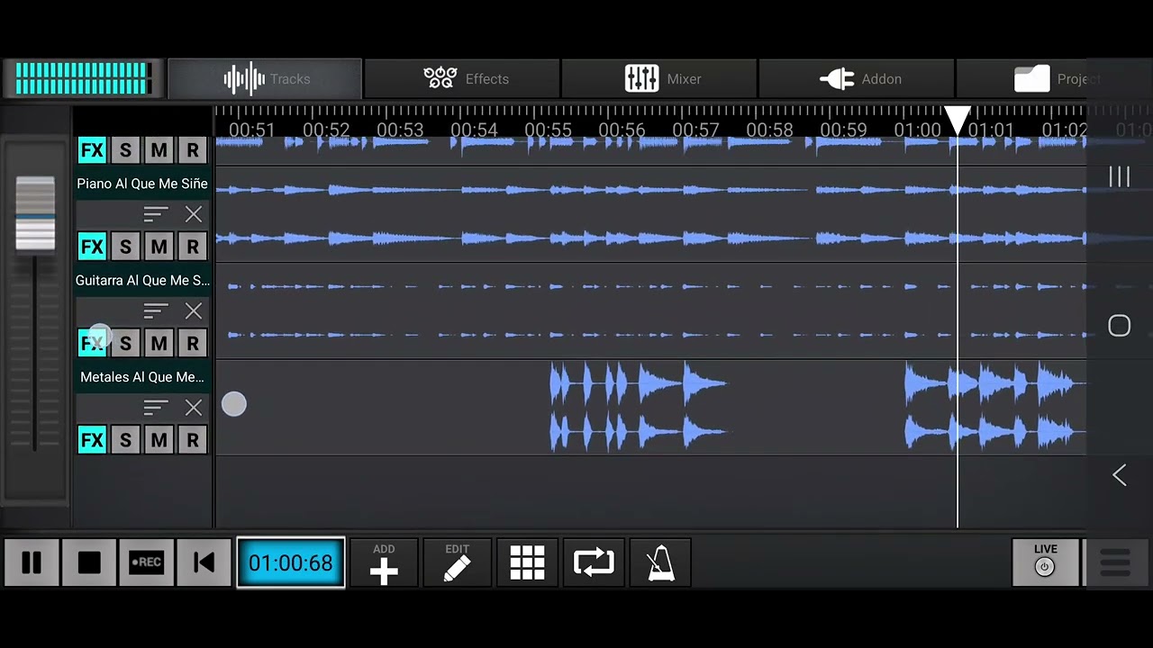 Multitrack al que me ciñe Jesús Adrián Romero.