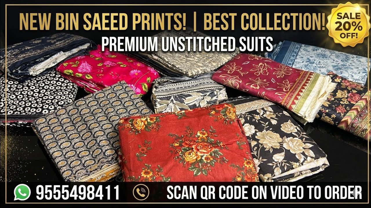 Bin Saeed Prints New Collection 2026 | AZ Textiles Latest Lawn Suits | Best Prices Ever 