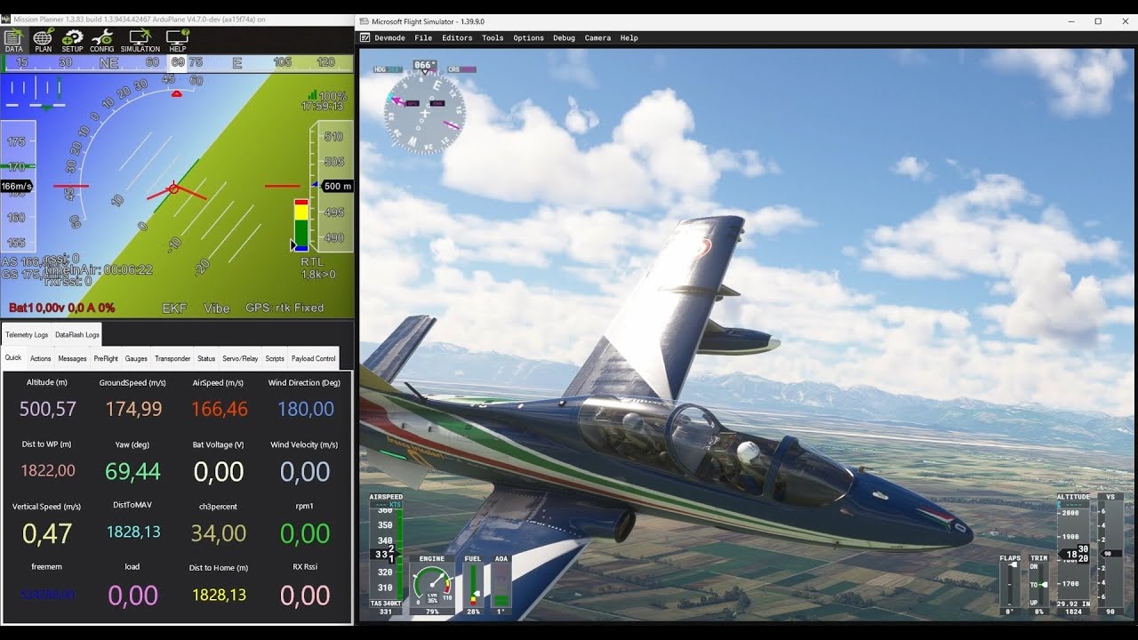 Introducing the new 'Microsoft Flight Simulator 202x ↔ ArduPilot SITL Bridge'