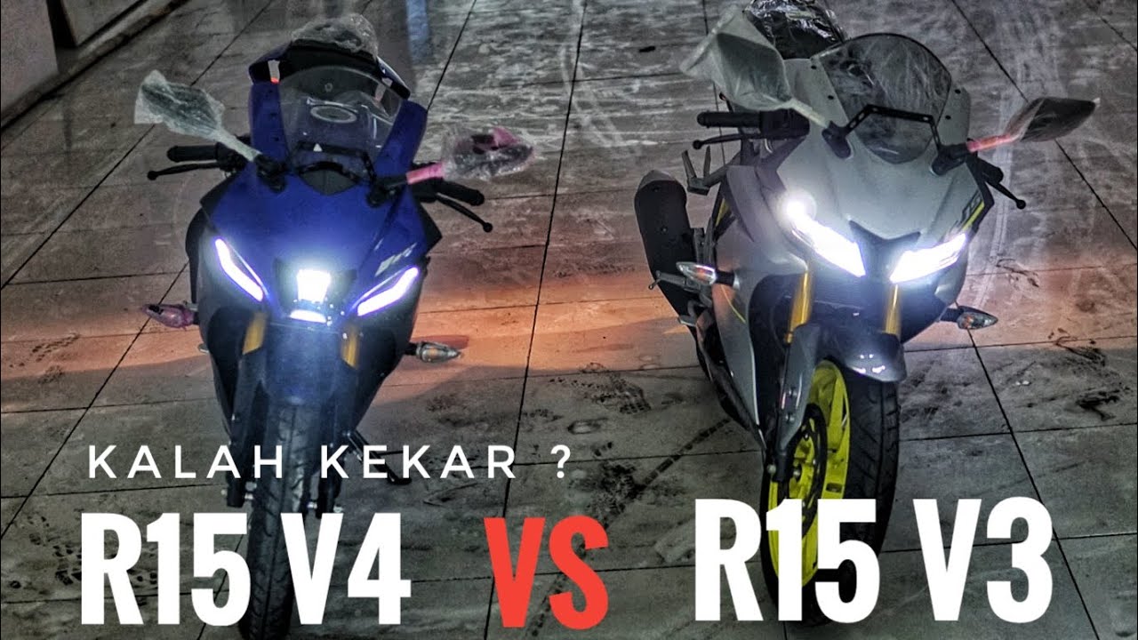 ADU MUKA‼️ YAMAHA R15 V3 VS R15 V4🔥, LHO TERNYATA LEBIH KEKAR YANG LAWAS !?😲