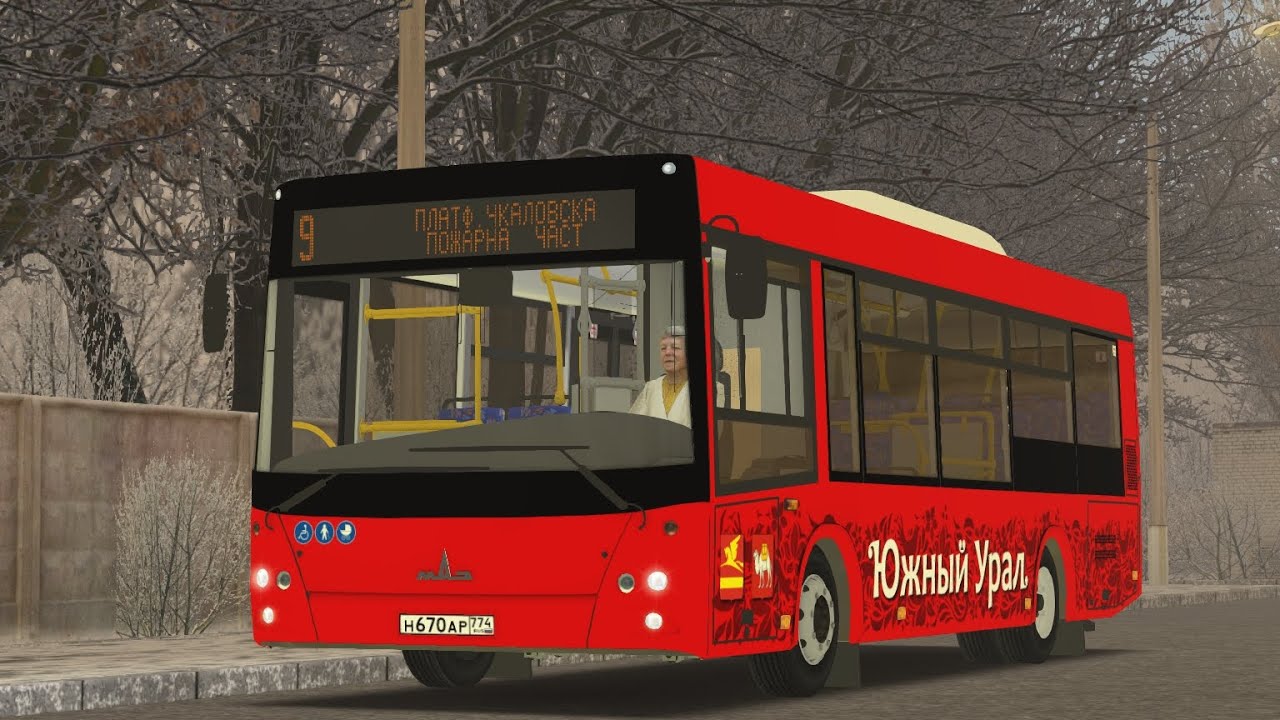 OMSI 2, зареченск, (9) МАЗ 206.86 2014г без информатора