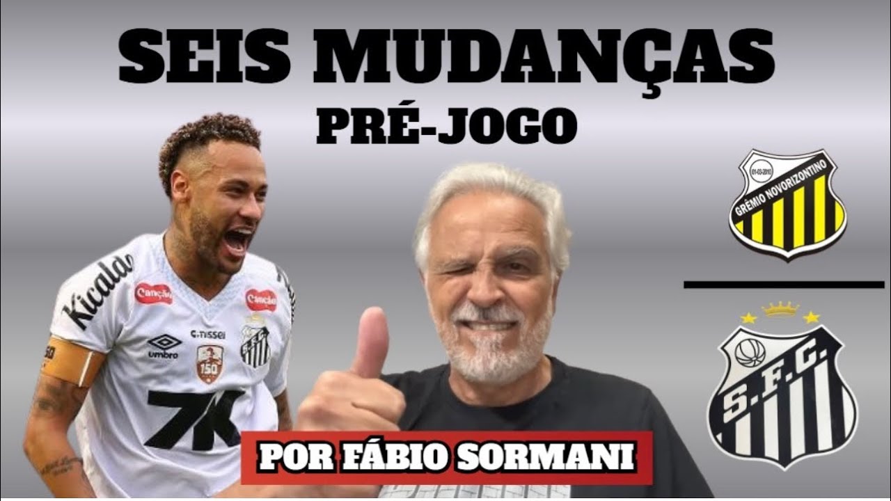 COM SEIS MODIFICAÇÕES SANTOS ESTÁ PRONTO PARA ENCARAR O NOVORIZONTINO 