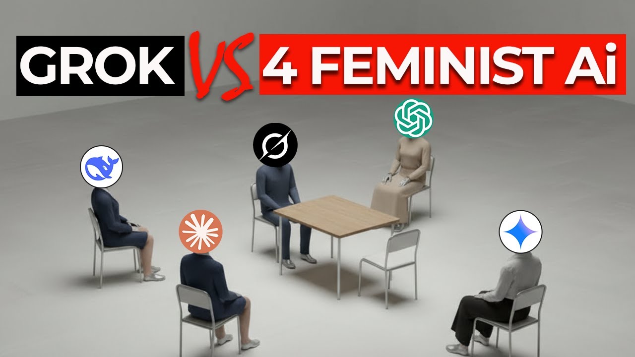 1 Conservative Ai vs 4 Feminist Ai - 5 Ai Models Debate Feminism