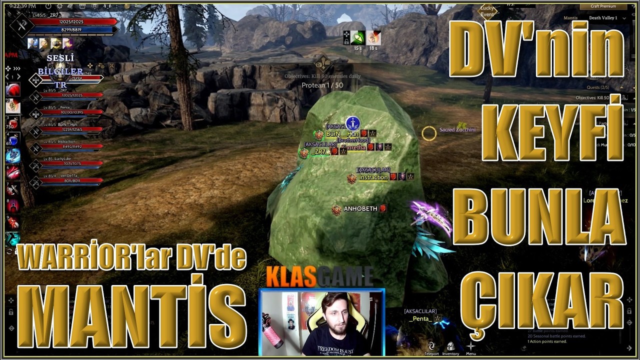 Ne Olacak Bu Warrior'ların Hali D Mantis Death Valley Aksaclılar Koş Sevim Koşş- Sesli Bilgiler TR