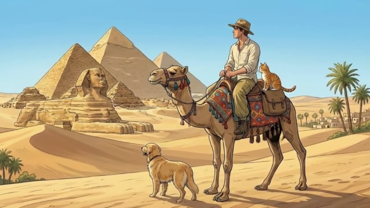 A Peaceful Journey in Egypt 🐫 Healing Desert Vibes with Sunny & Moon