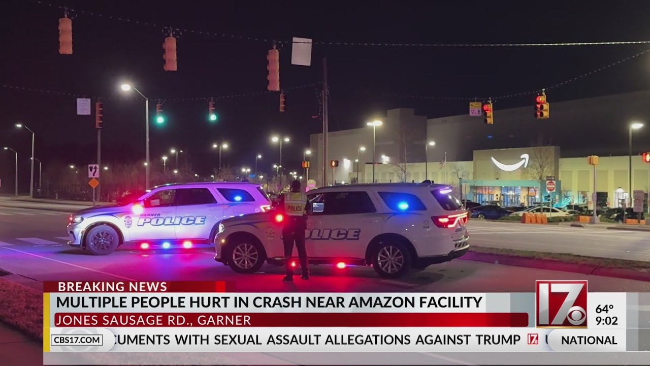 Garner crash near Amazon injures 4, DWI driver charged: Police