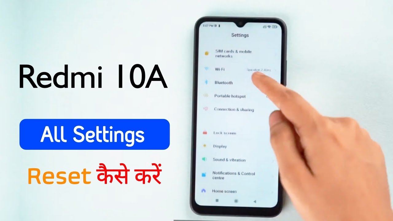 Redmi 10A All Phone Settings Reset | Redmi 10A Settings Reset Kaise Kare