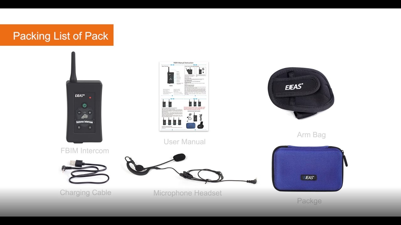 EJEAS FBIM | UNBOXING & ALL FUNCTION OPERATION | REFEREE INTERCOM