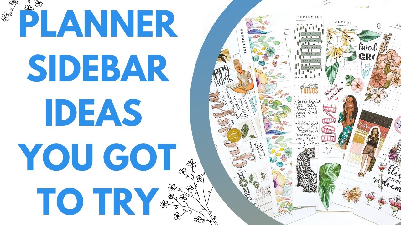 20 WAYS to use a SIDEBAR in your planner!