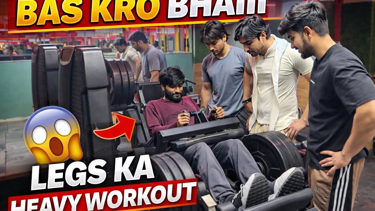Day 03/90 Ojesh ki heavy legs lagva di aaj.😂