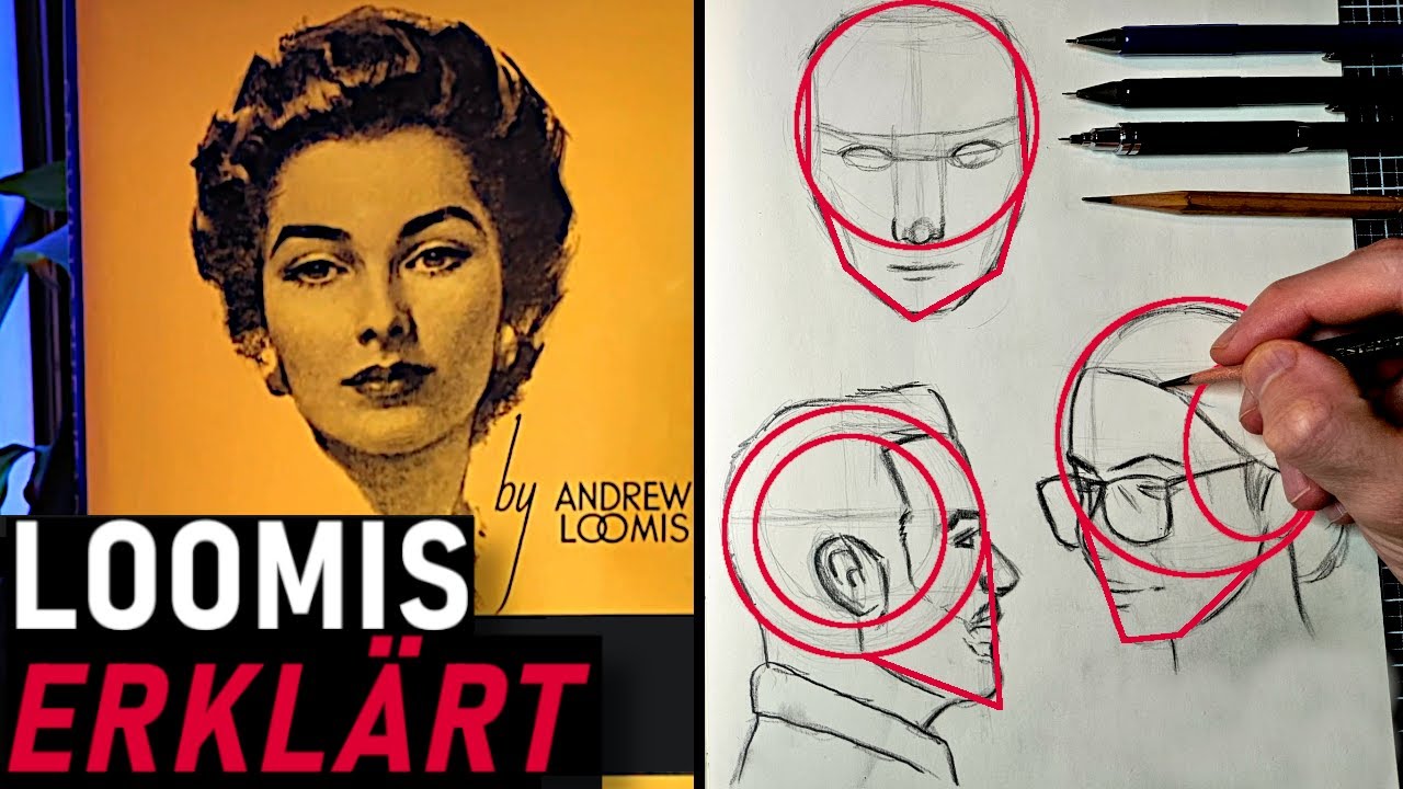 WIE ZEICHNE ich GESICHTER mit der LOOMIS-Methode?!