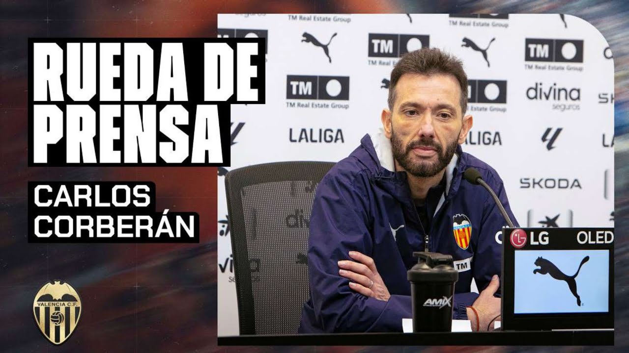 RUEDA DE PRENSA DE CARLOS CORBERÁN PREVIA AL ENCUENTRO ANTE EL RCD MALLORCA | VALENCIA CF