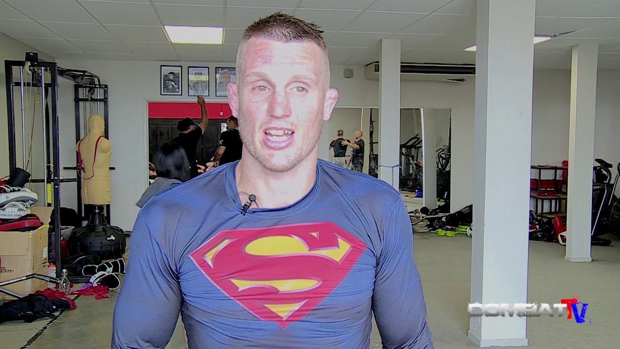 Eternal 50 Auckland. City Kickboxing fighter B.J. BLAND just following the script.