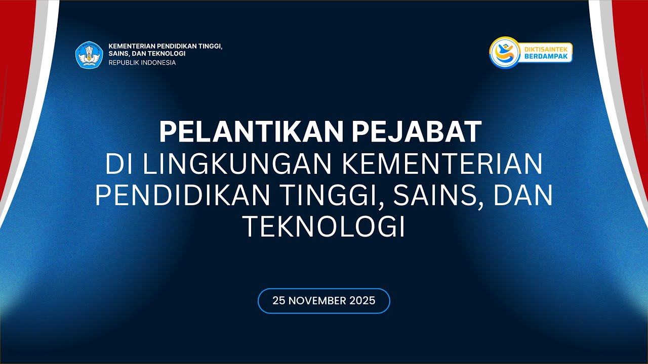 Pelantikan Pejabat Di Lingkungan Kementerian Pendidikan Tinggi, Sains, Dan Teknologi.