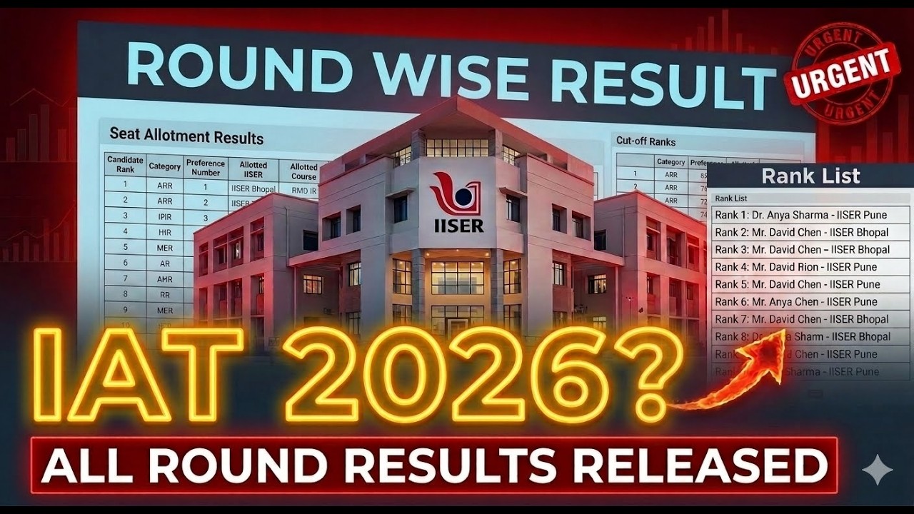 🚨 IAT Counselling 2026 Explained! Complete IISER Admission Process, Choice Filling & Seat Allotment