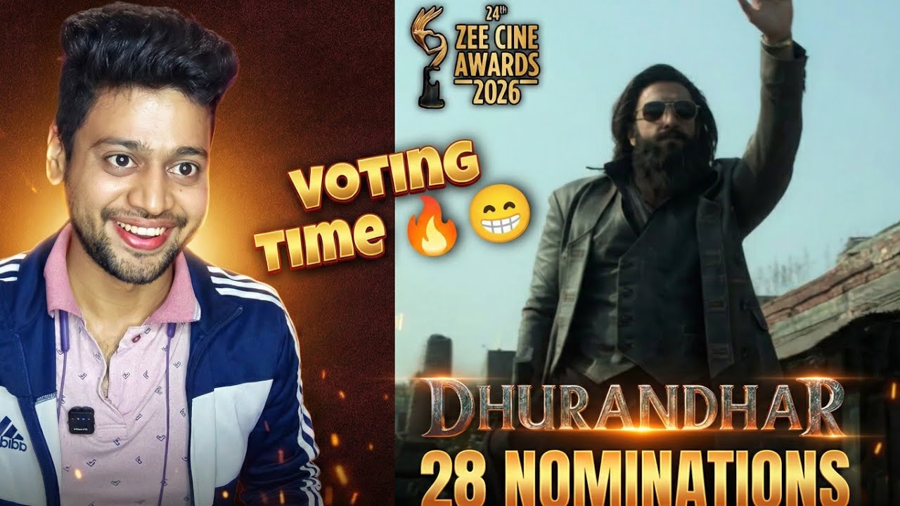 Dhurandhar Creates History! 28 Nominations at Zee Cine Awards 2026 😱 Voting Time