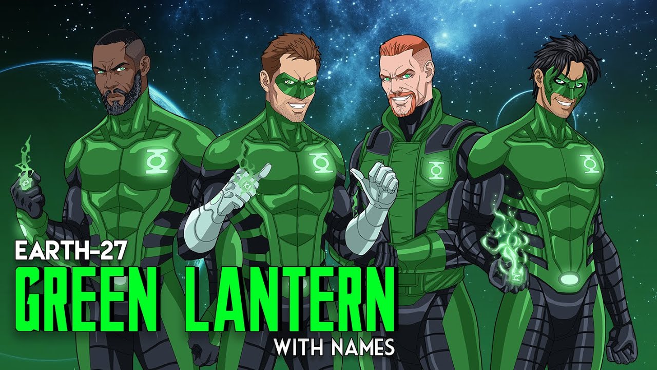 Earth-27 Green Lanterns (with names) #greenlantern