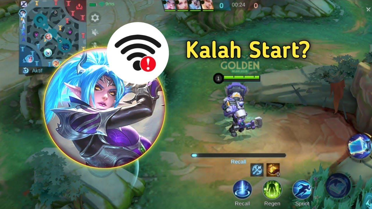 Saat Junglerku Telat Start Karena Ngelag #mobilelegends 