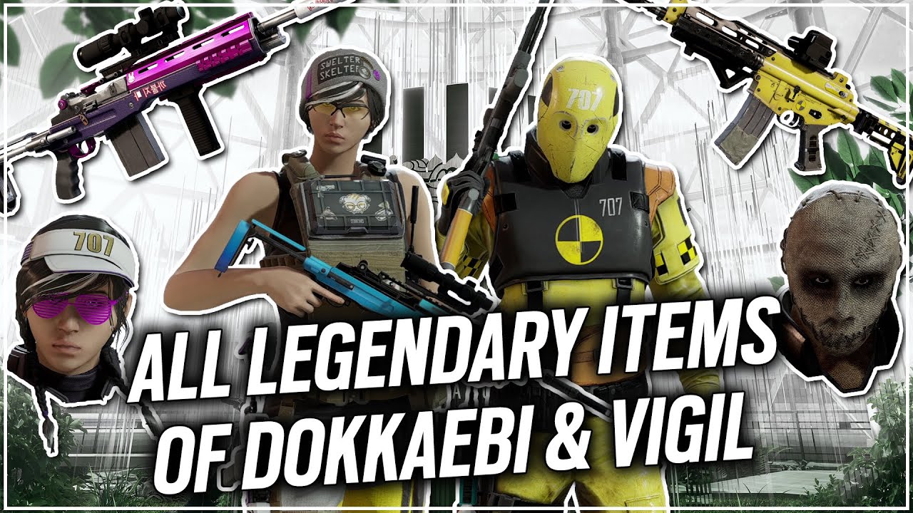 All Legendary Items of Dokkaebi & Vigil - Operation White Noise - Rainbow Six Siege