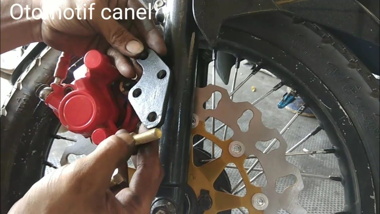 RX king ganti piringan besar & buat braket