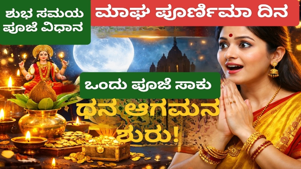 ಮಾಘ ಪೂರ್ಣಿಮಾ 2026 | ಶುಭ ಮುಹೂರ್ತ | ಪೂಜೆ ವಿಧಾನ | ಪವರ್ಫುಲ್ ರೆಮಡೀಸ್ | ಈ 7 ತಪ್ಪು ಮಾಡಬೇಡಿ 💐