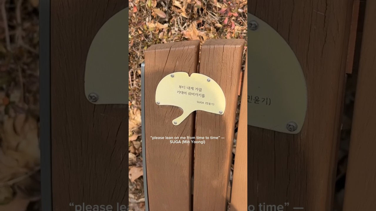 bts spots in seoul: visiting bts benches in seoul forest 🌳🍃