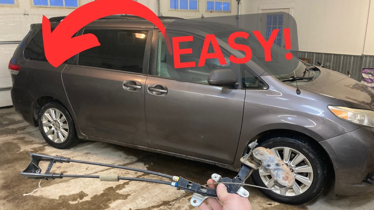 Toyota Sienna — ремонт сломанного троса раздвижной двери
